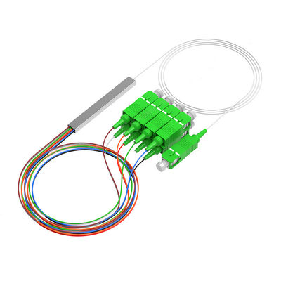 FTTH 1x32 Gpon Fiber Optic PLC Splitter With SC APC Connectors