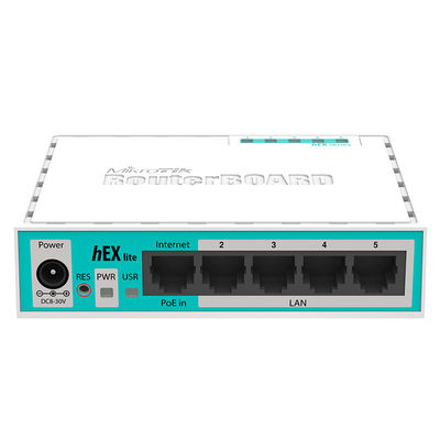 5 Port 100M ROS System HEX Lite Router MikroTik RB750r2