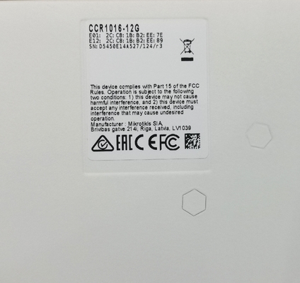 MikroTik CCR1016-12G 16-core wired all-gigabit telecom smart router ROS L6 authorization router